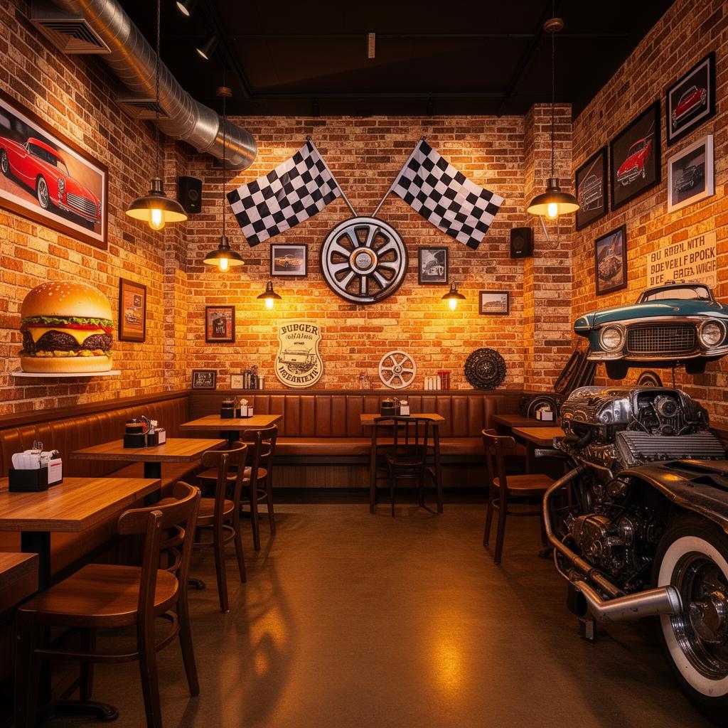 Interior da Biazio Garage Burger